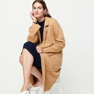 Ella open-front long sweater-blazer